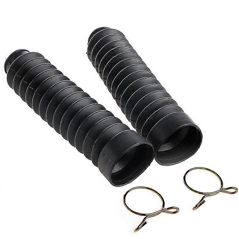 New 2pcs 30mm Universal Motorcycle Rubber Front Fork Cover Gaiters Gators Boots