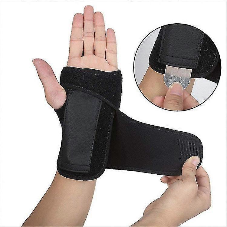 Wrist Support Splint For Carpal Tunnel Syndrome, Hand Guard Adjustable,left Hand(1pcs, Black)