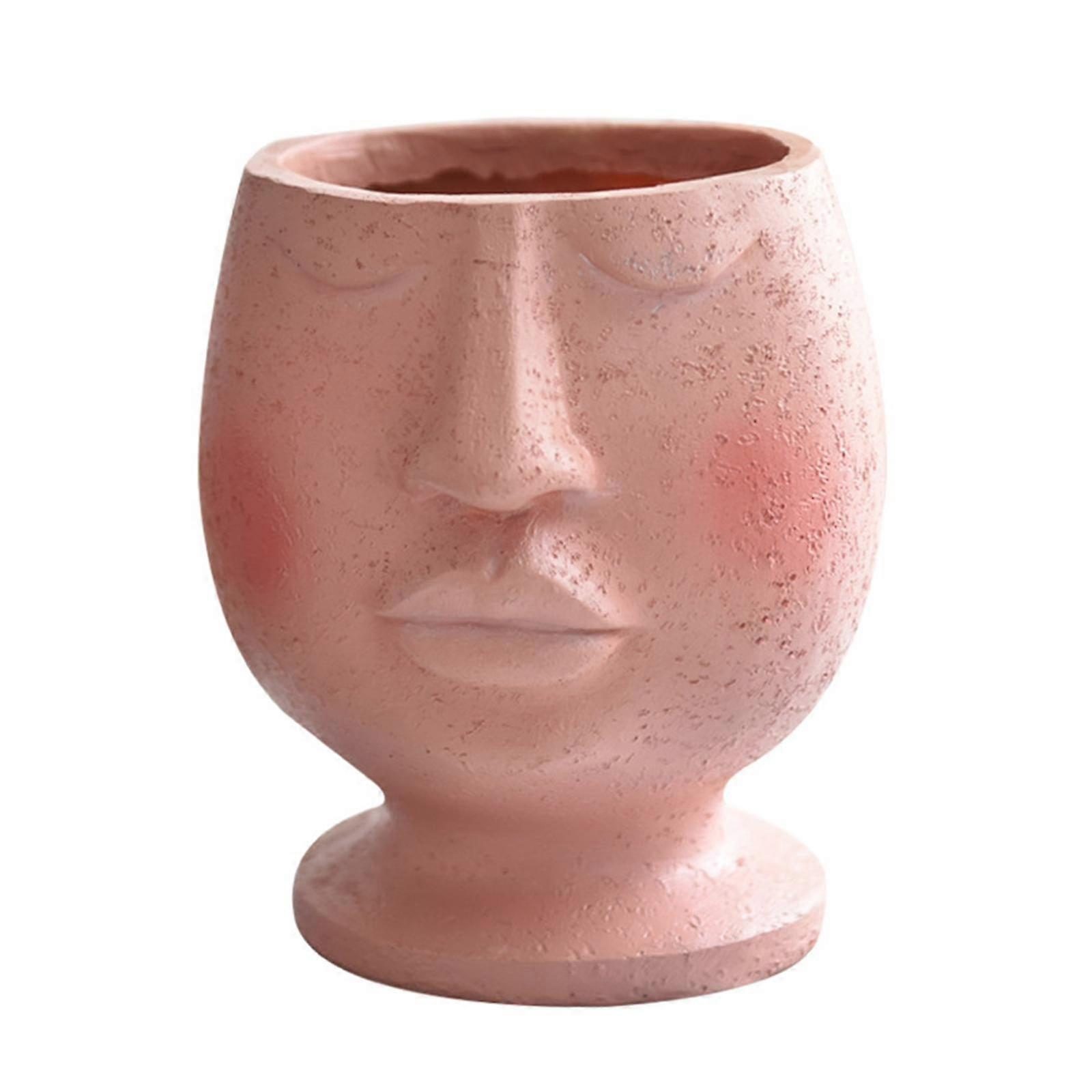 For Creative Face Flower Pot Arificial Human For Head Planter Pots Succulent Pla