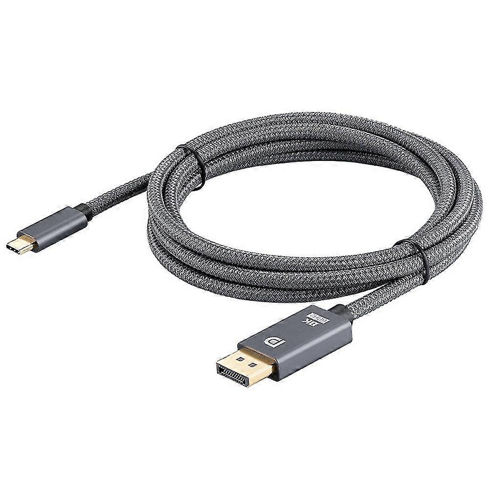 Usb-c To Dp 1.4 Cable, Support 8k@60hz Resolution, Copper Braided Dp Cable, Suitable For Macpro Dis