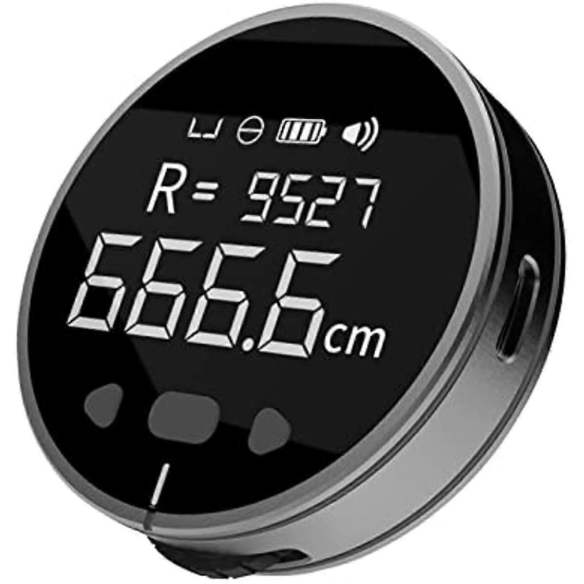 Digital Tape Measure 8 in 1 Electronic Digital Tape Measure Ruler with LCD Display Smart Long Distance Rolling Measuring Tool 99m High Accuracy Hand