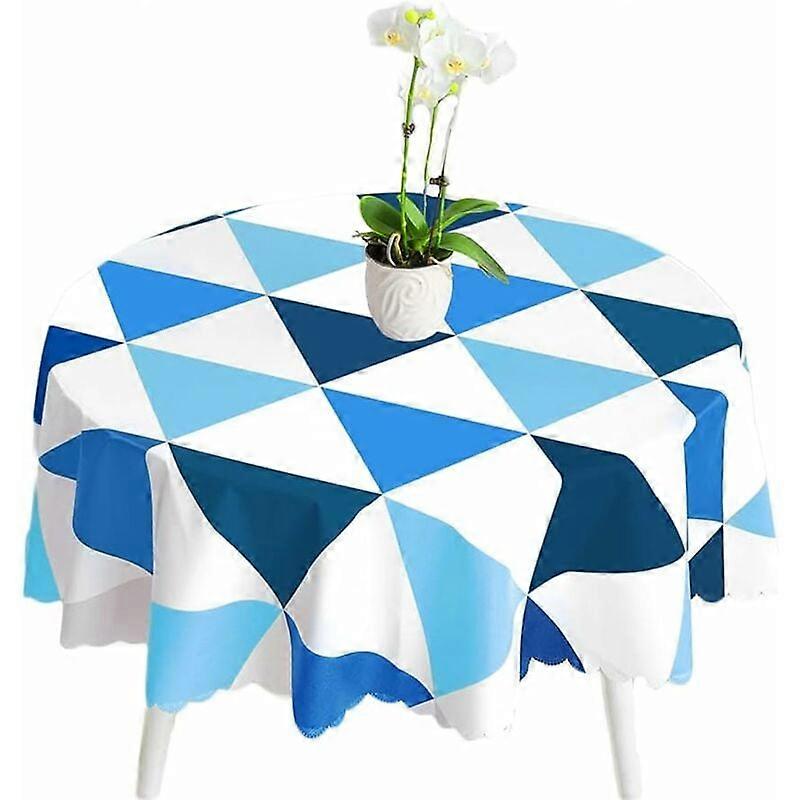 Tablecloths Rectangular PVC Wipeable Table Cloth Stain-Proof Waterproof Table Cloth Easy to Clean Nordic Style Triangular Lattice Tablecloth Suitable 