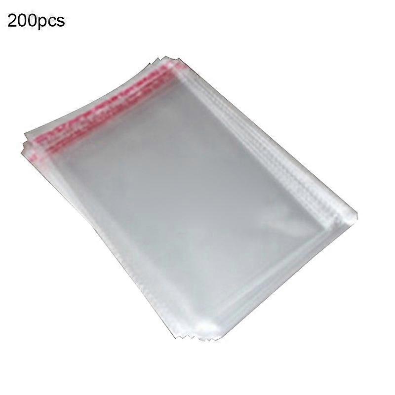 200 Adet Temizle Kendinden Yapışkanlı Mühür Plastik OPP Torba 4x6 cm Şeker Hediye Takı Paketi KAESI