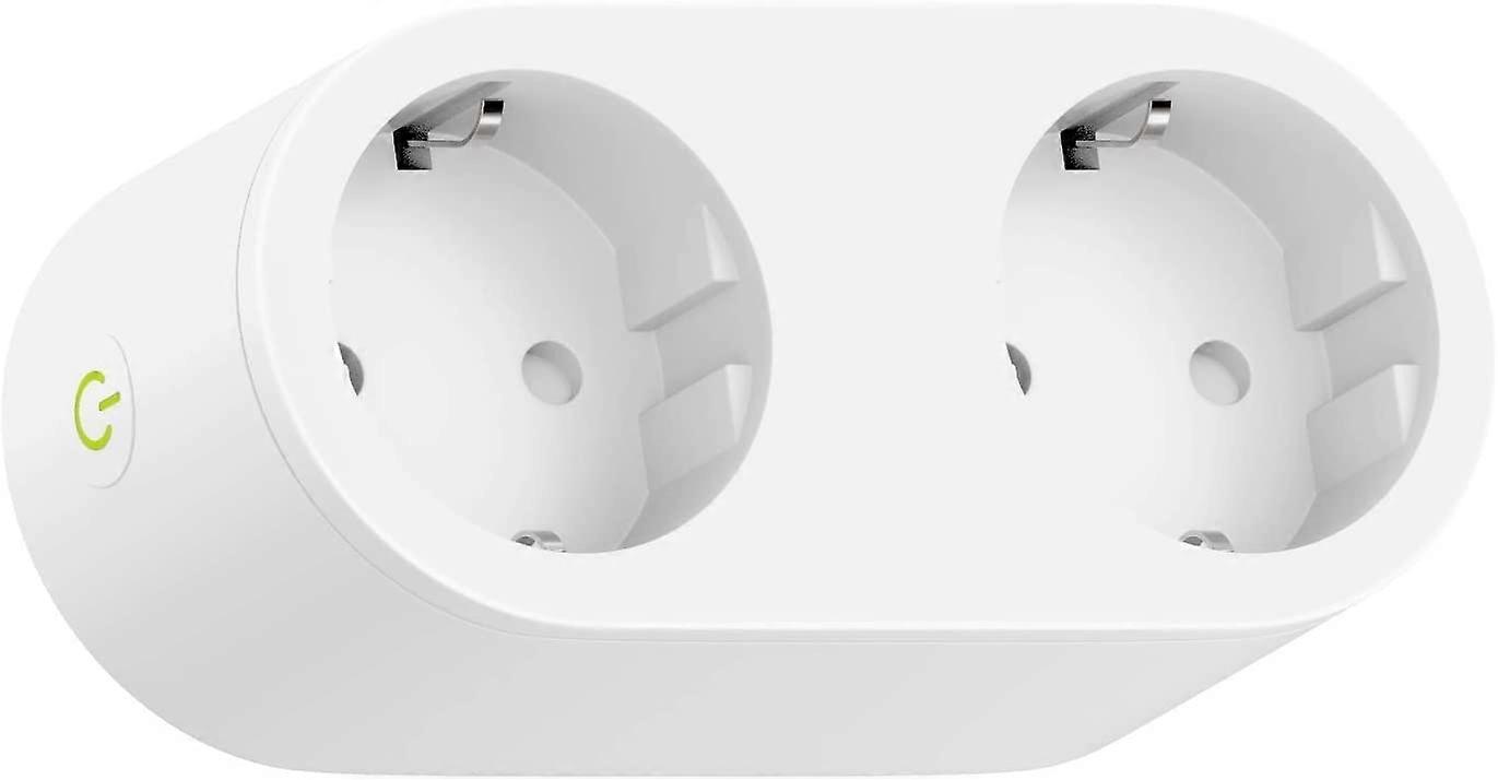 Smart Plug (Type F), Smart Plug Compatible with Apple HomeKit, Siri, Alexa, Google Home and Google Nest, WiFi Programmable Plug with Voice Command and