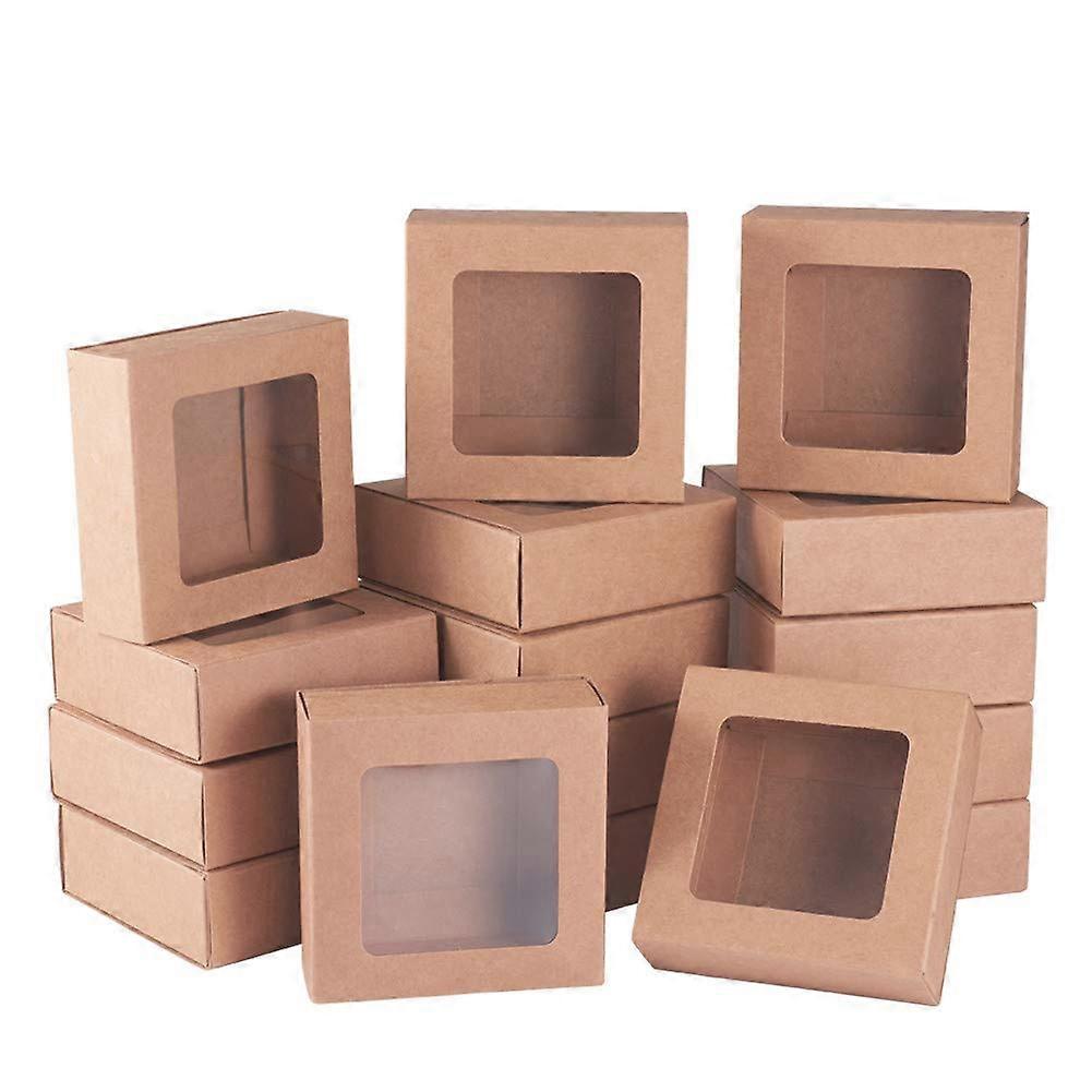 MIMIND 24 Scatole Porta Biscotti A Forma Di Cuore Con Finestra - Ideali Per Regali San Valentino E Feste