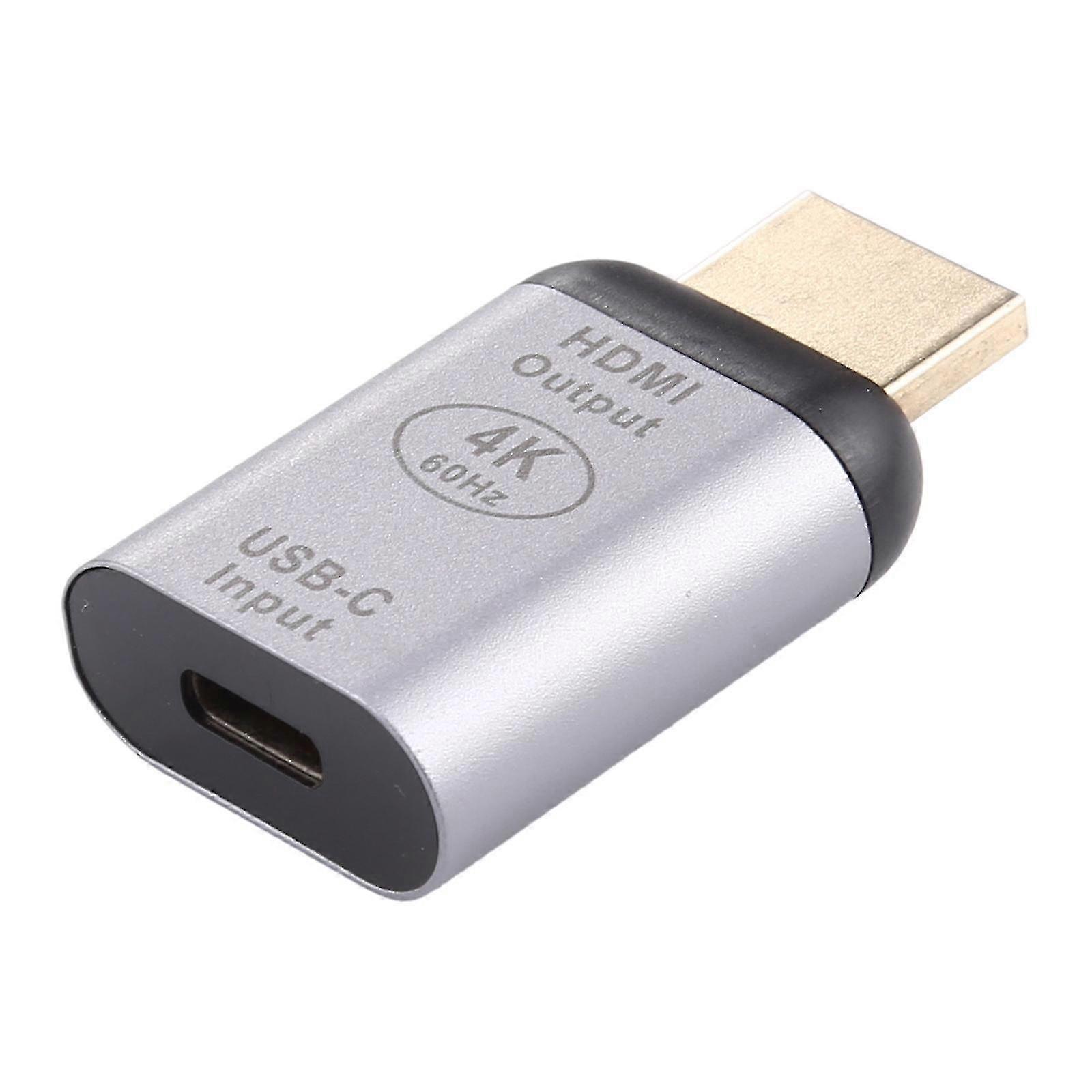 4K 60HZ USB 3.1 نوع C أنثى إلى محول ذكر HDMI لماك بوك كروم بوك بكسل