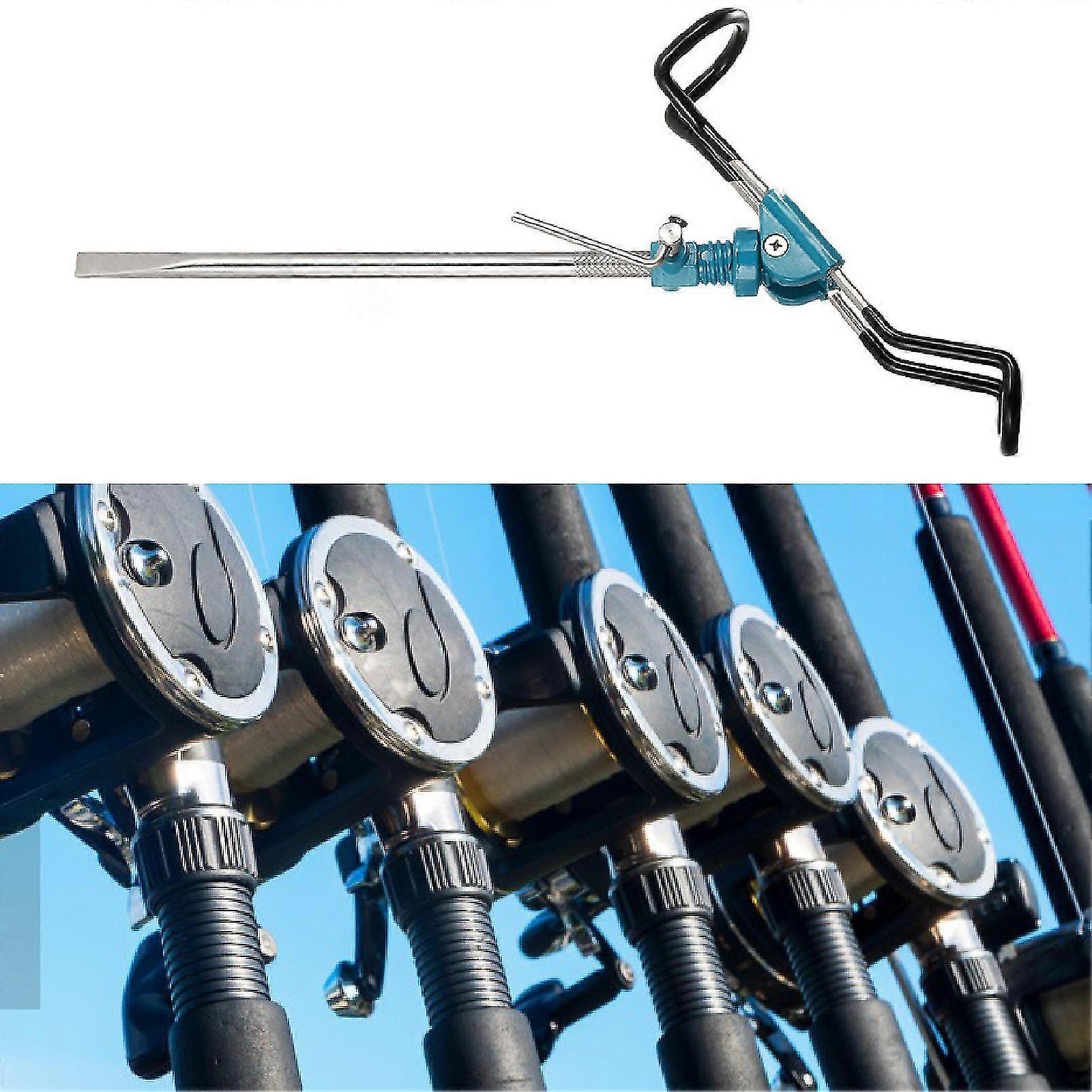 Fishing Rod Bracket Sharp Stainless Steel Adjustable Fishing Turret Support for Camping