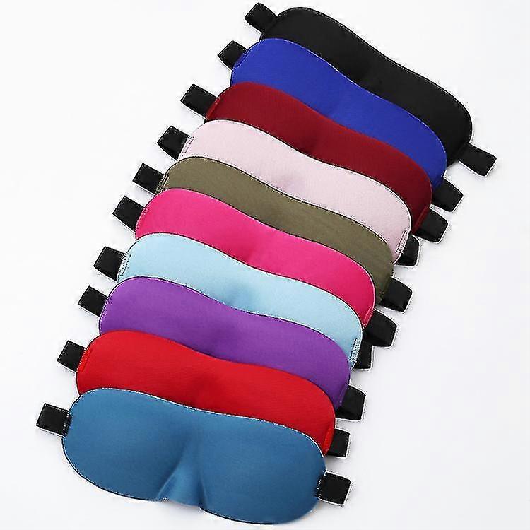 10pcs 3d Sleeping Blindfolds Seamless Eyemasks Eye Cover Blackout Rest Relax Comfortable