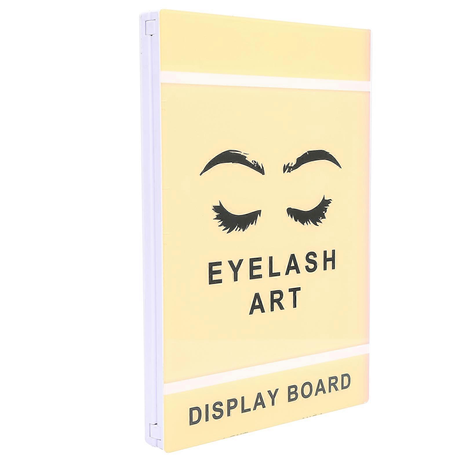 Professional False Eyelashes Display Book Organizer Waterproof Makeup Eyelash Display Board