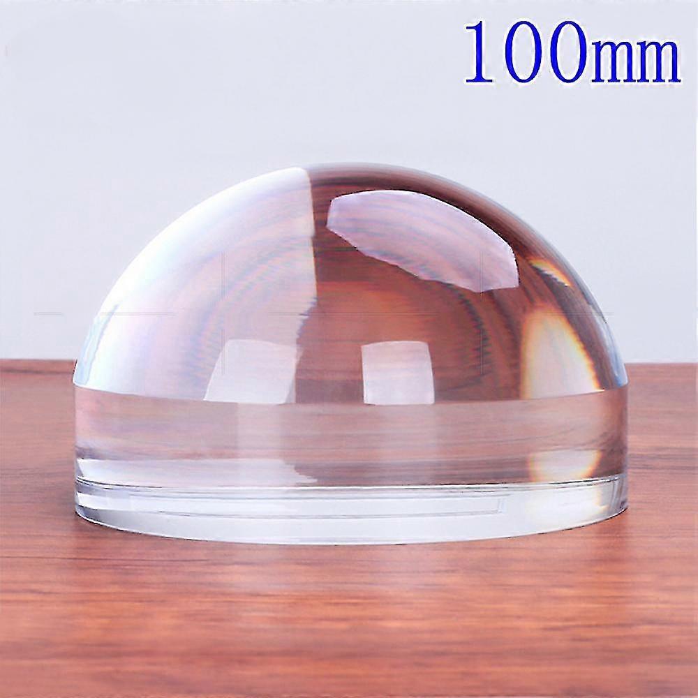 100mm Dome Magnifier 4x Optical Acrylic Hemisphere Reading Magnifier, Desktop Magnifier