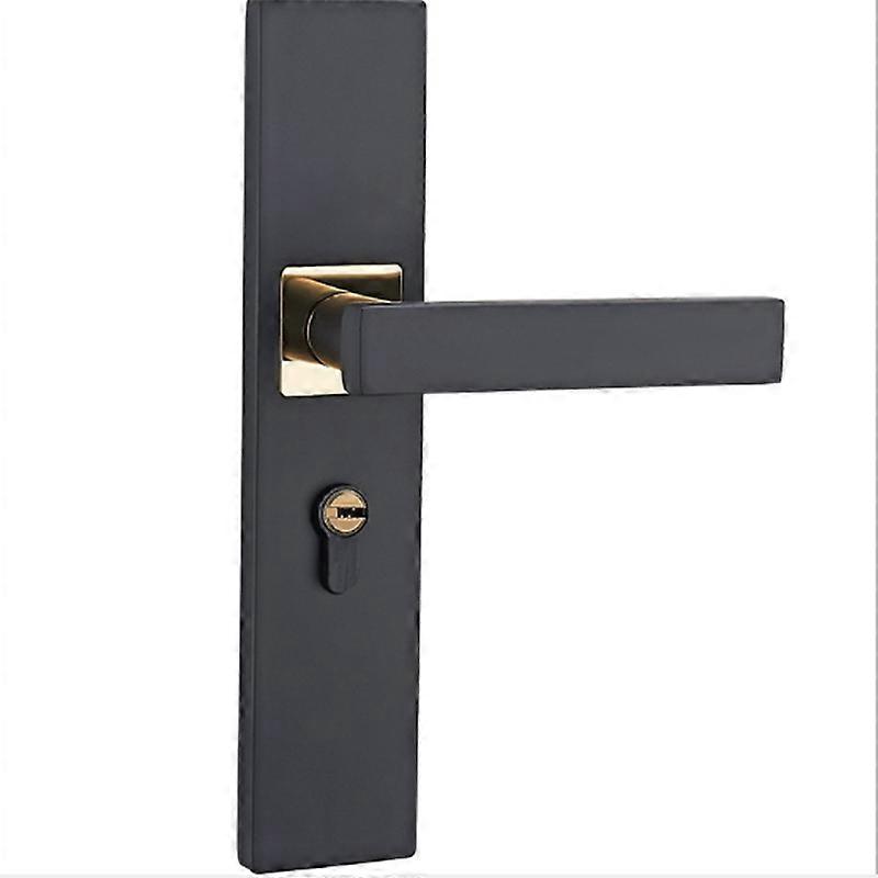 Serrure de porte minimaliste Serrure de poignée de porte de chambre à coucher Serrure de porte de sécurité intérieure antivol en aluminium Al