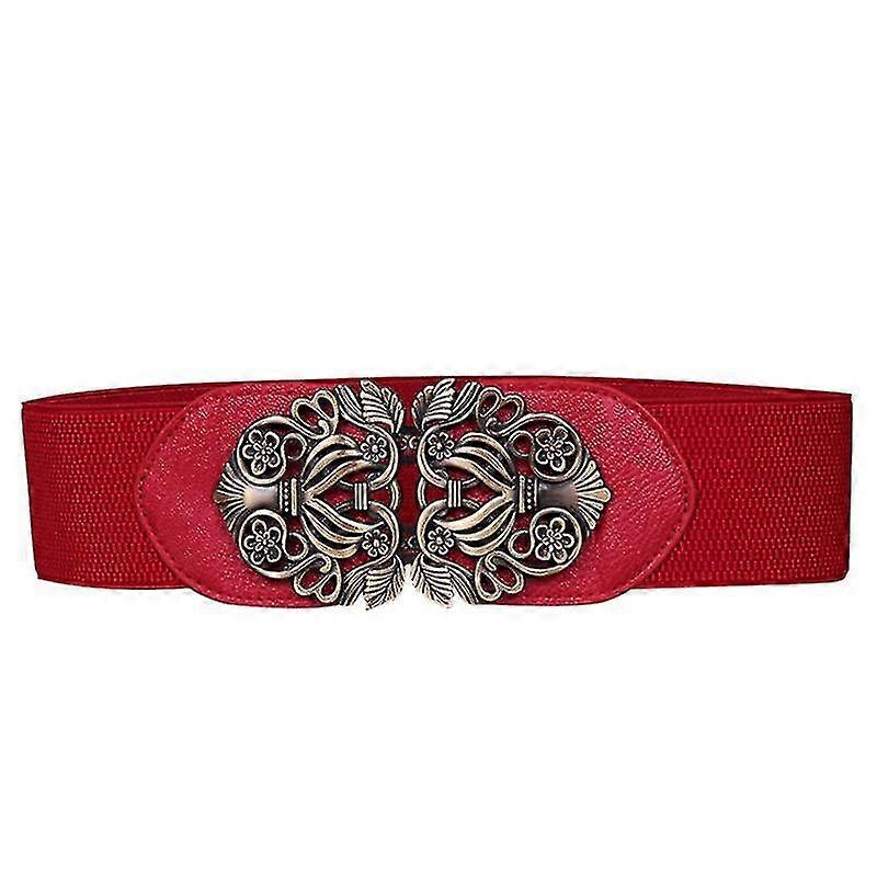 Femmes Party Wide Belts Vintage Elastic Waist Dress Belt