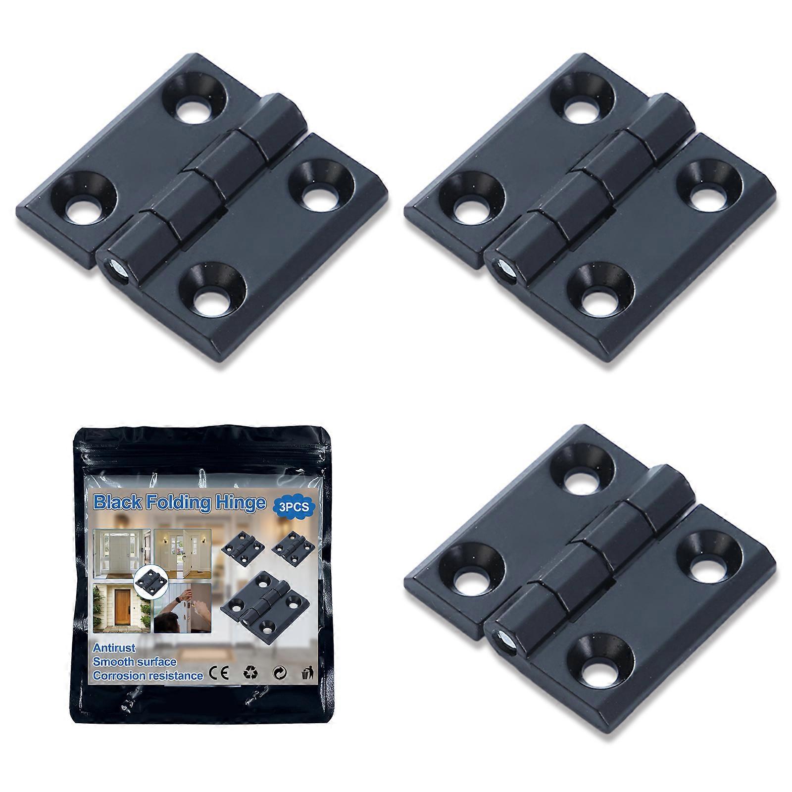 Sticker -3pcs Folding Hinge - Black