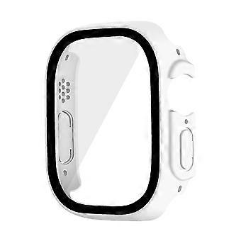 Til Apple Watch Ultra 49mm hårdt pc-etui med hærdet glas skærmbeskytter Vandtæt Smart Watch Case