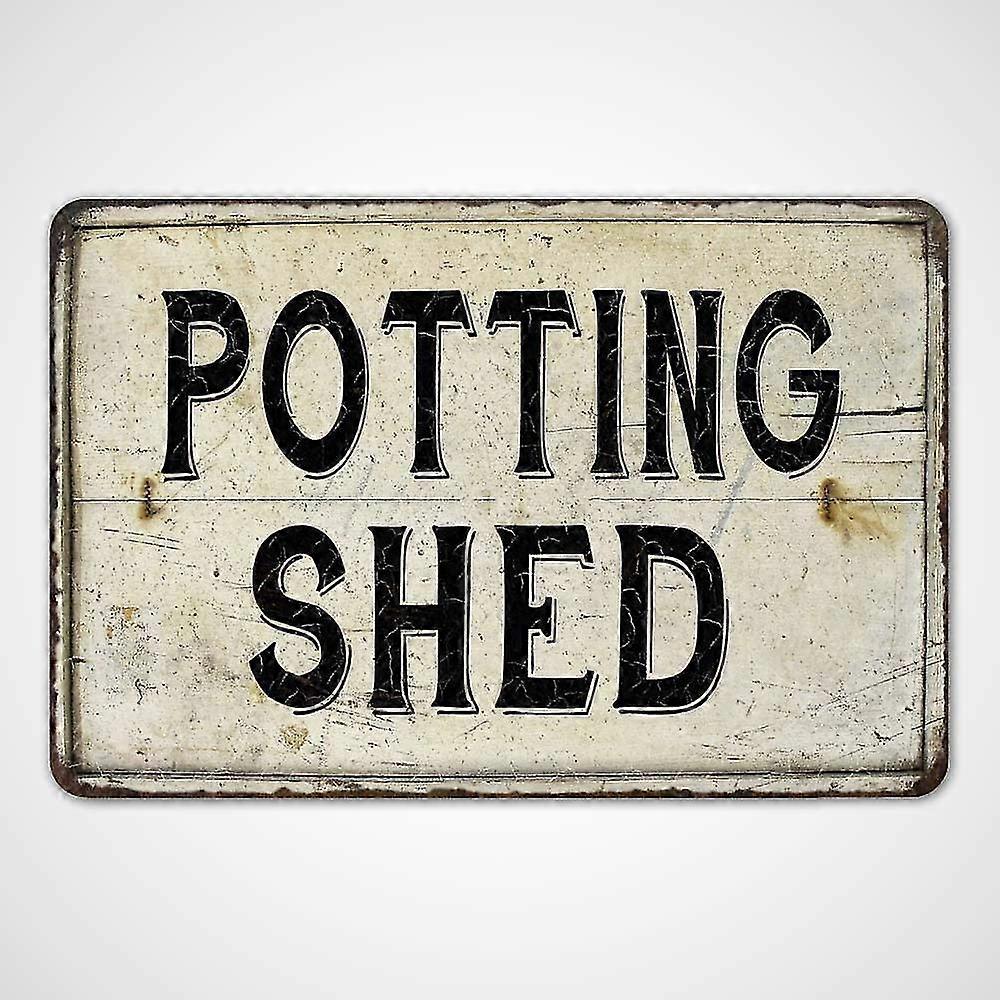 Potting Shed Vintage Look Chic Tin Sign 8x12 polegadas OU 12x16 polegadas Modo 4216