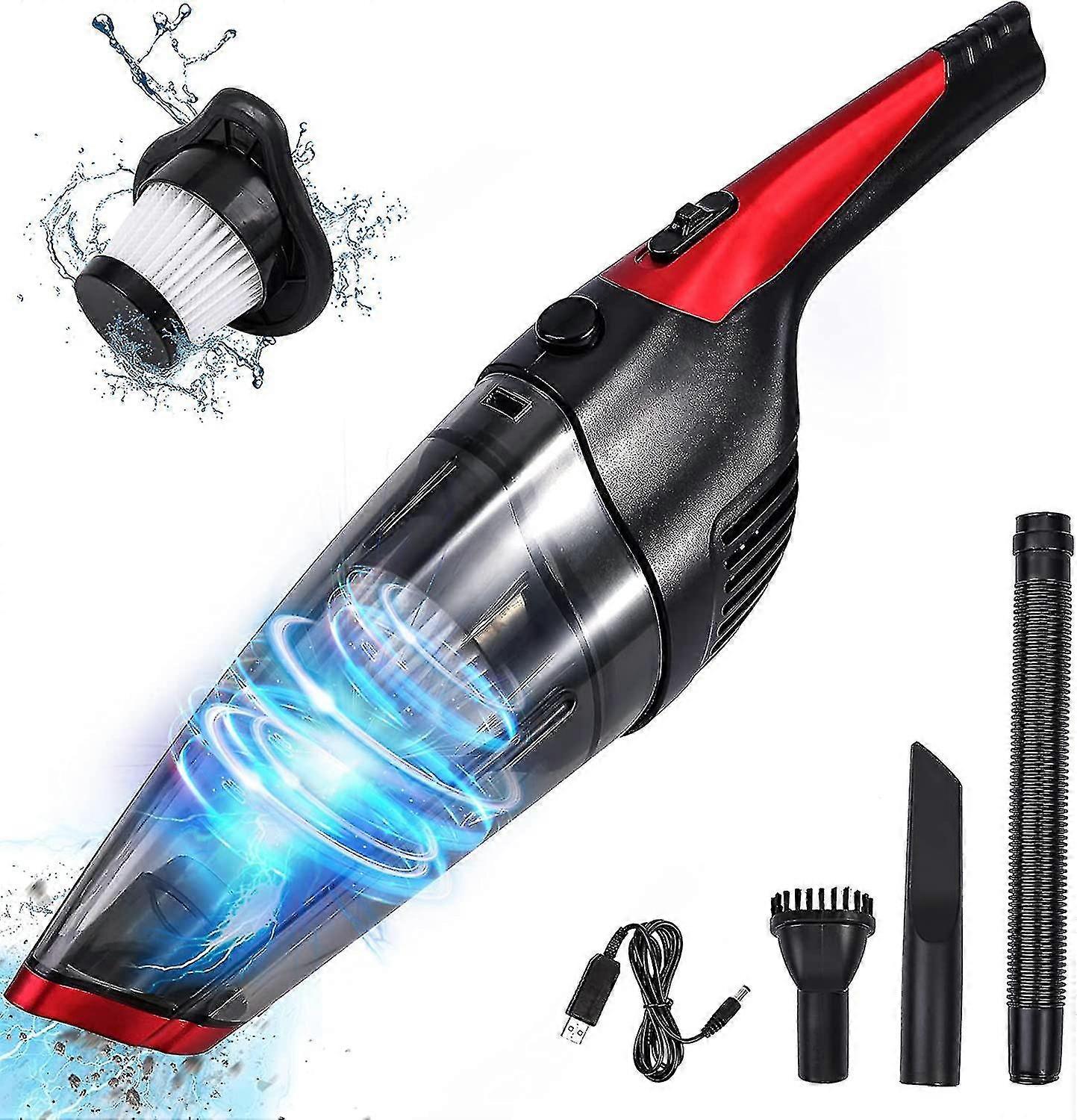 コードレス、充電式(USB充電)ハンドヘルド掃除機、強力な掃除機、ポータブルハンドヘルド掃除機