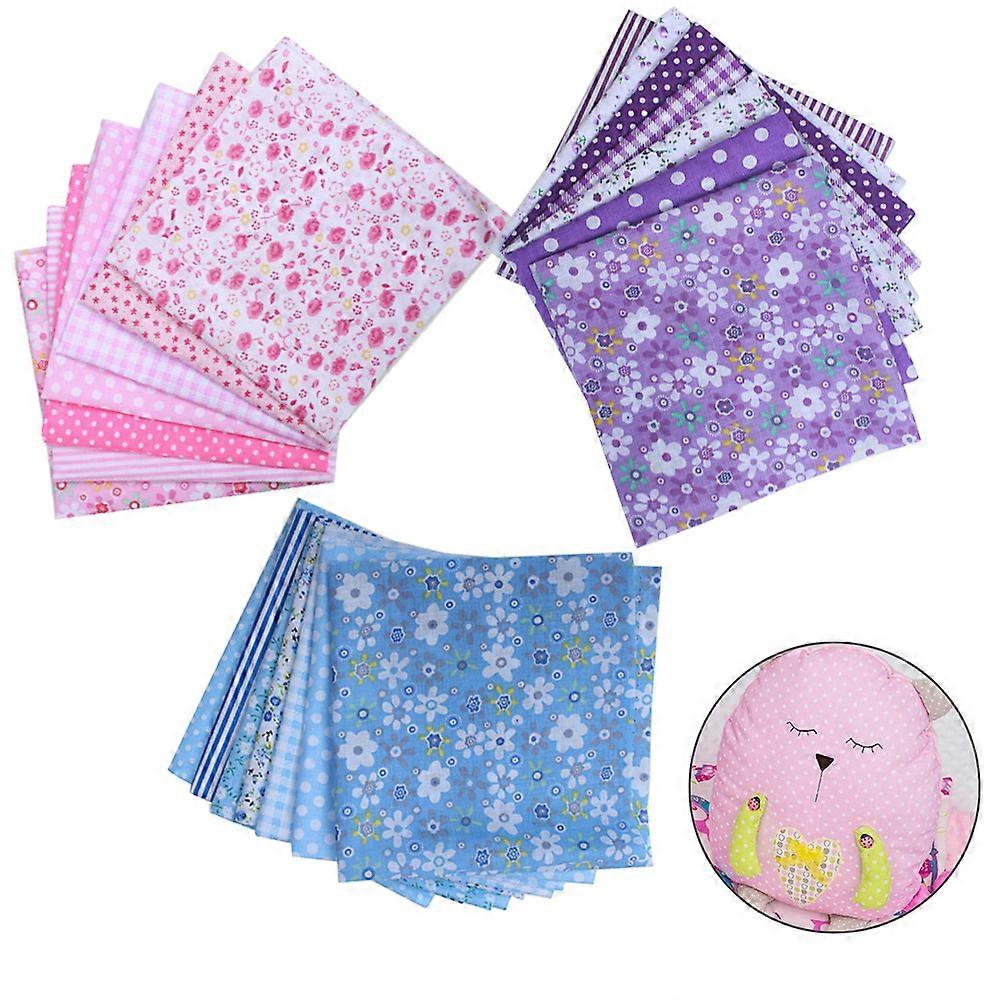 21 pcs Top Cotton 9.8" x 9.8" (25cm x 25cm) Squares Patchwork, Precut Multi-Color and Different Pattern for Sewing Quilting Crafting, Home Party Craft