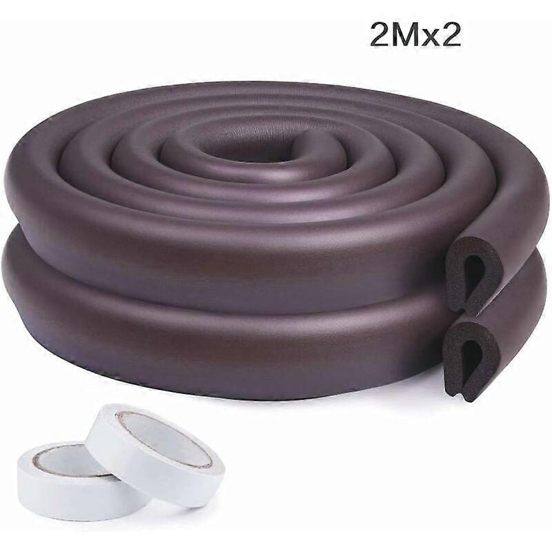 Corner and Edge Protection for Babies, 2M 2 Set Foam Protection Safety Shockproof Foam Roll for Baby on Furniture Corners, Table Edges