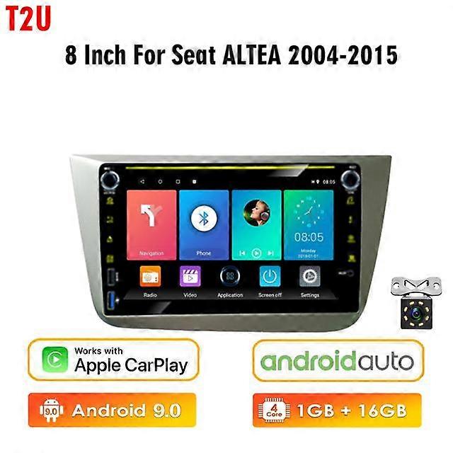 Car Radio 2 Din Android with screen 9" Apple Carplay Android Auto For Seat Altea 2004-2015 Toledo 2004-2009 Multimedia Stereo