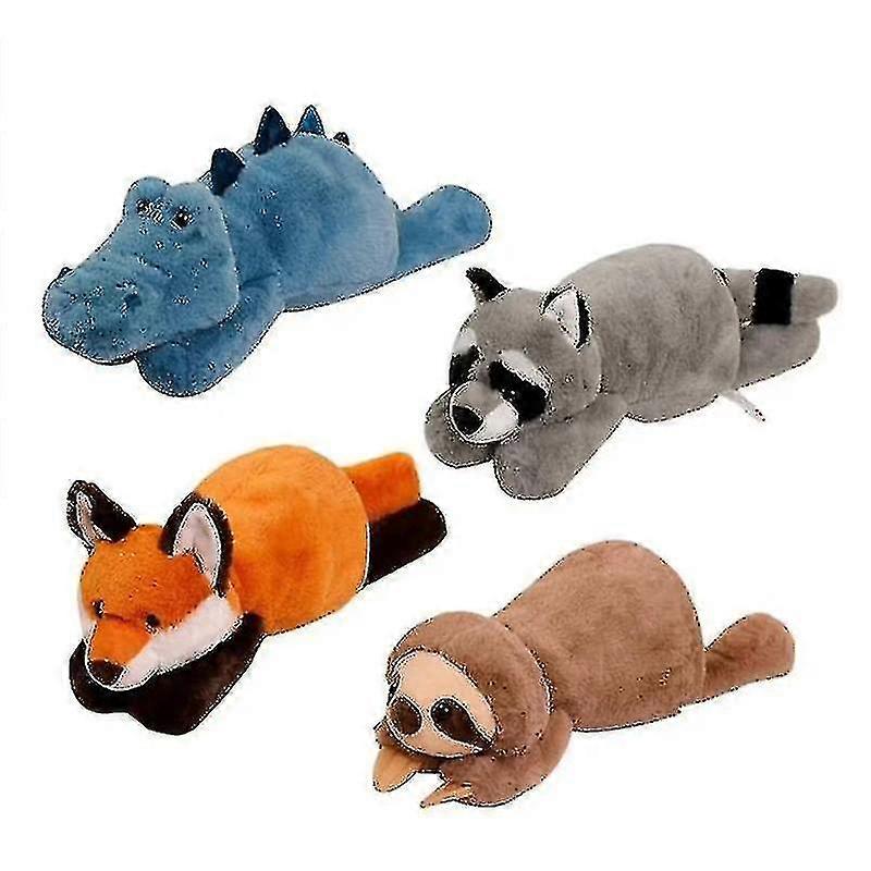 Lazy Fox Alligator Raccoon Sloth Plush Toy Cute Stuffed Animal Pillow Doll I