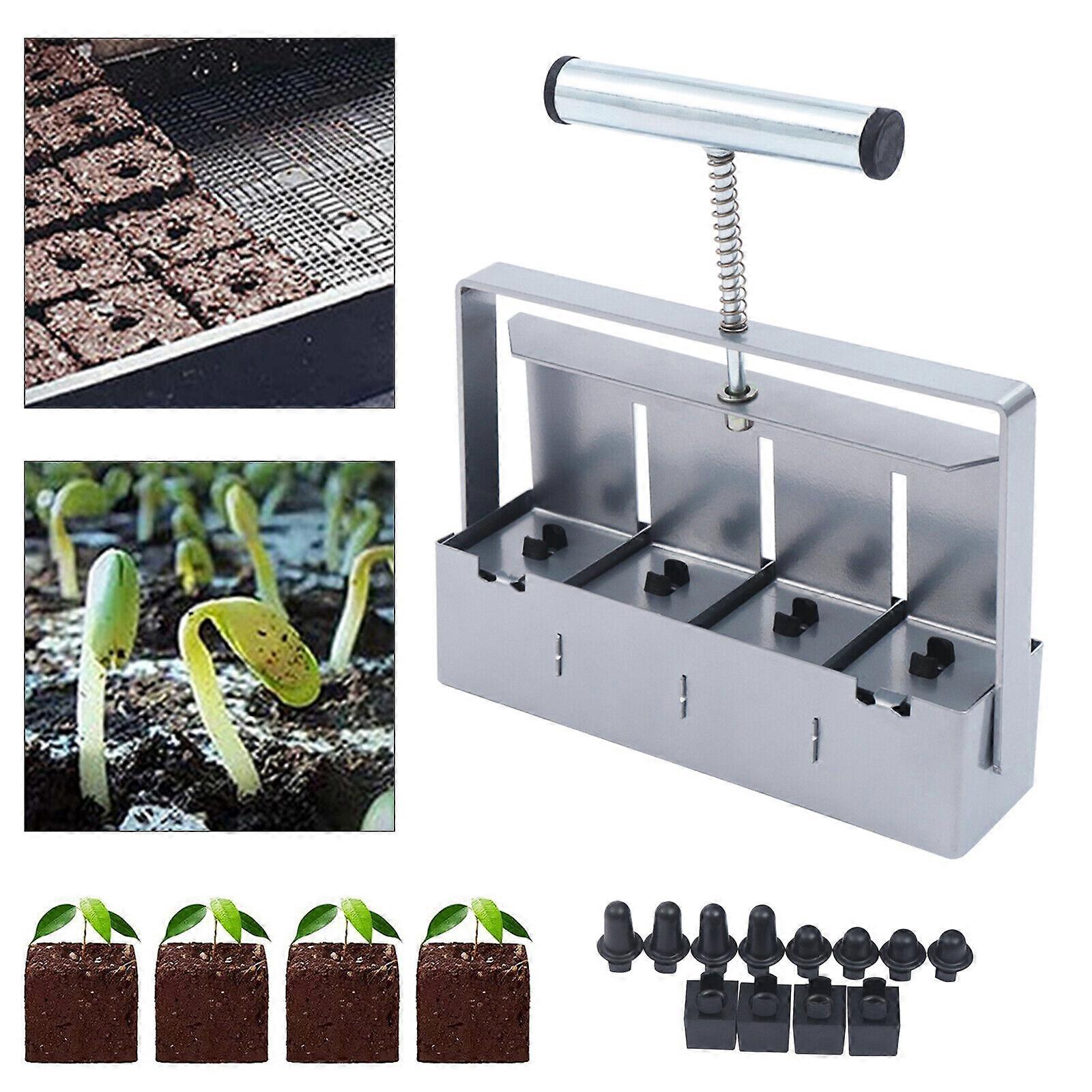 Upgraded Soil Blocker,Manual Soil Block Maker Micro Soil Blocker Set ,100% New