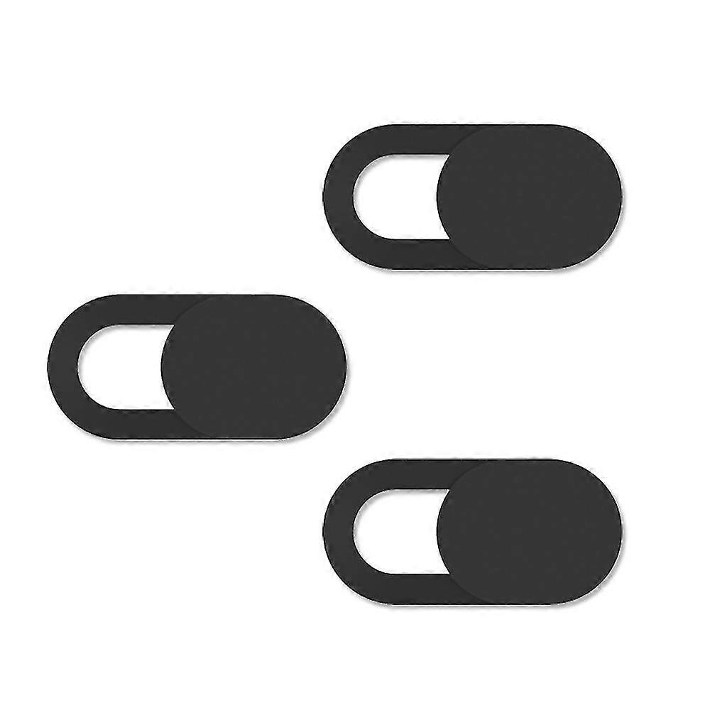 Oval Camera Privacy Shield Camera Lens Blocking Protector Push Pull Lens Cover 9 Pcs Black