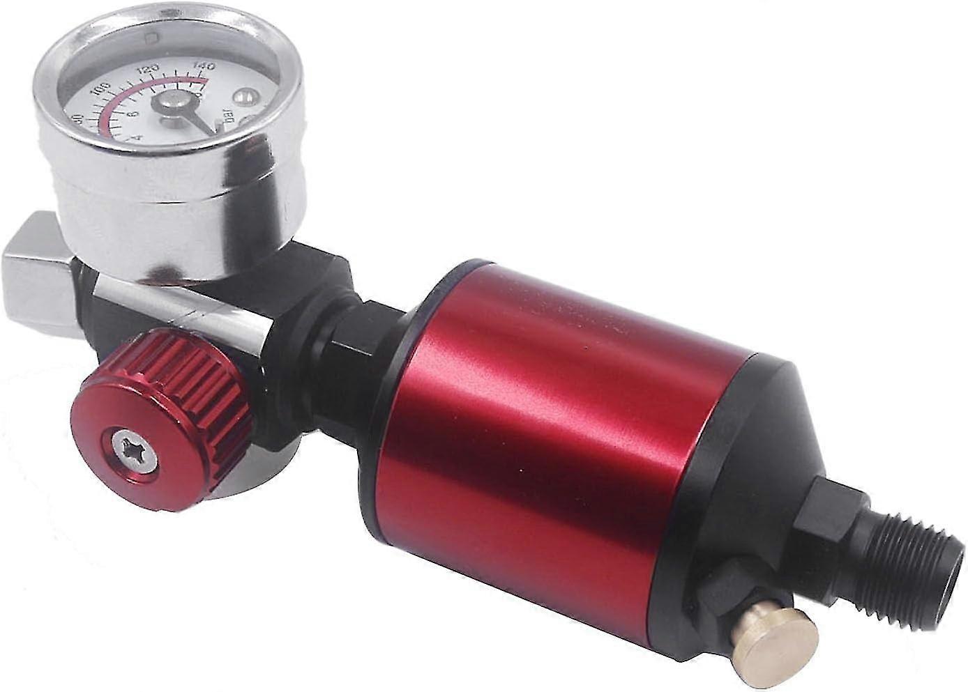 Spray Paint Regulator with Air Filter Gauge - Air Spray Tools, In-Line Water Trap Filter