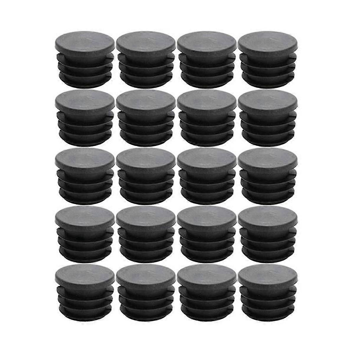 Steel Pipe Dust-proof Inner Plug Diameter 30mm Plastic Flat Head Plug Round Pipe With Stainless Ste