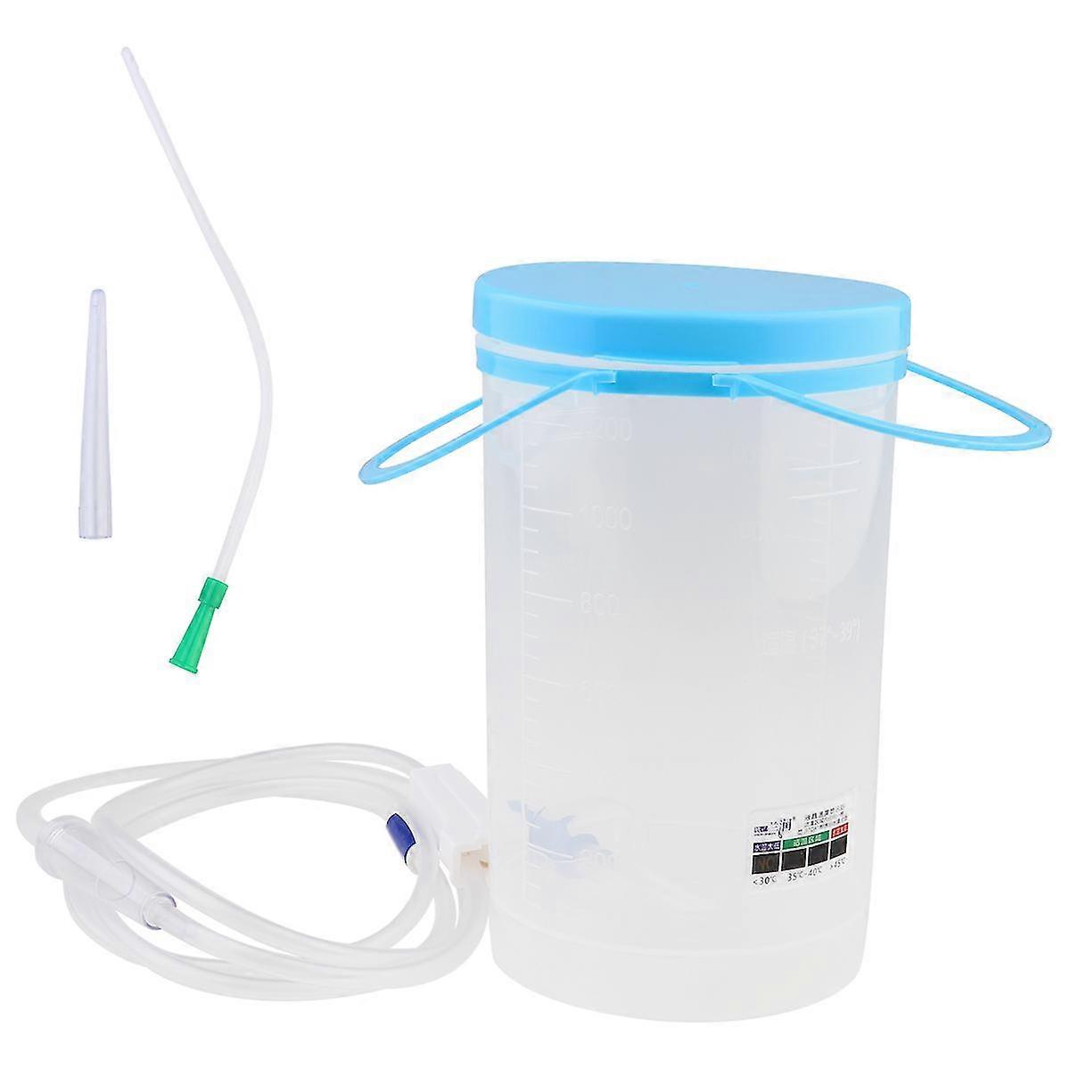 Enema Bucket Kit Reusable Hanging Enema Bucket with Tube for Coffee Detox-FCY