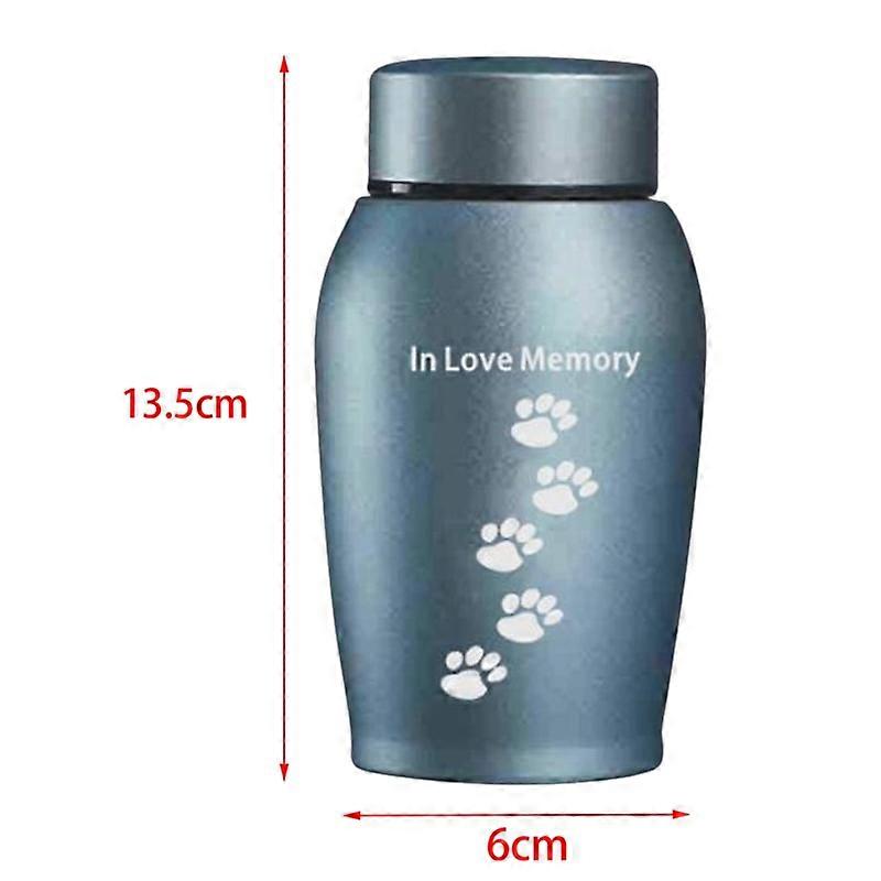 500ML Pet Cremation Memorial Urn Retain Memories Burial Keepsake for Funeral Box Pet Cremation Urn Kittens Puppy Keepsake Option 3 Footprint