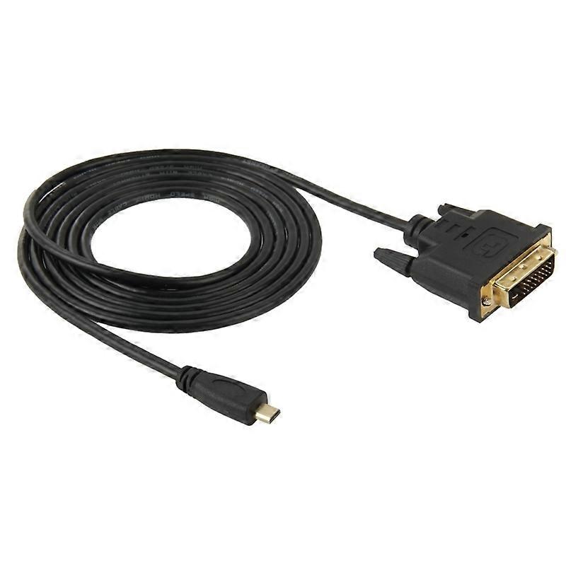 1.8m Micro HDMI (Type-D) Male to DVI 24+1 Cable