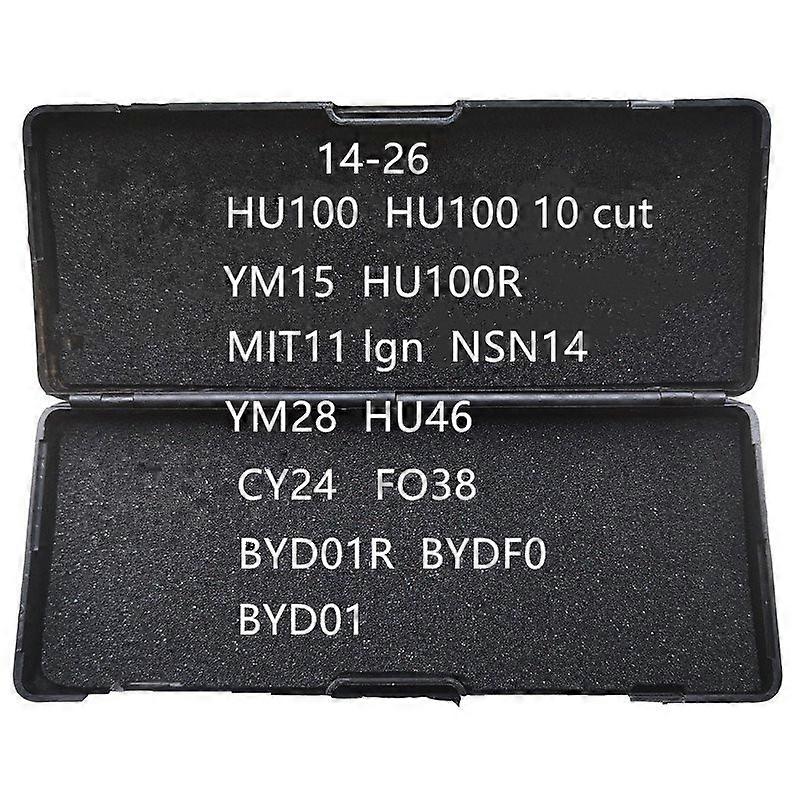Locksmith tools 2 in 1 Veshi, Hu100, Hu100, 10 Cup, YM15, HU100R, MIT11, LGN, NSN14, YM28, HU46, CY24, FO38, BYD01, 01R, F0, 14-26