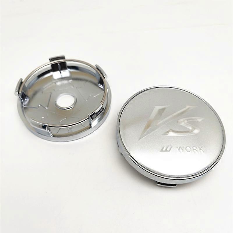 4pcs 60mm Wheel Center Hub Caps VS W Work Universal Rims Dust proof Cover Hubcaps Emblem Car Styling|Wheel Center Caps|