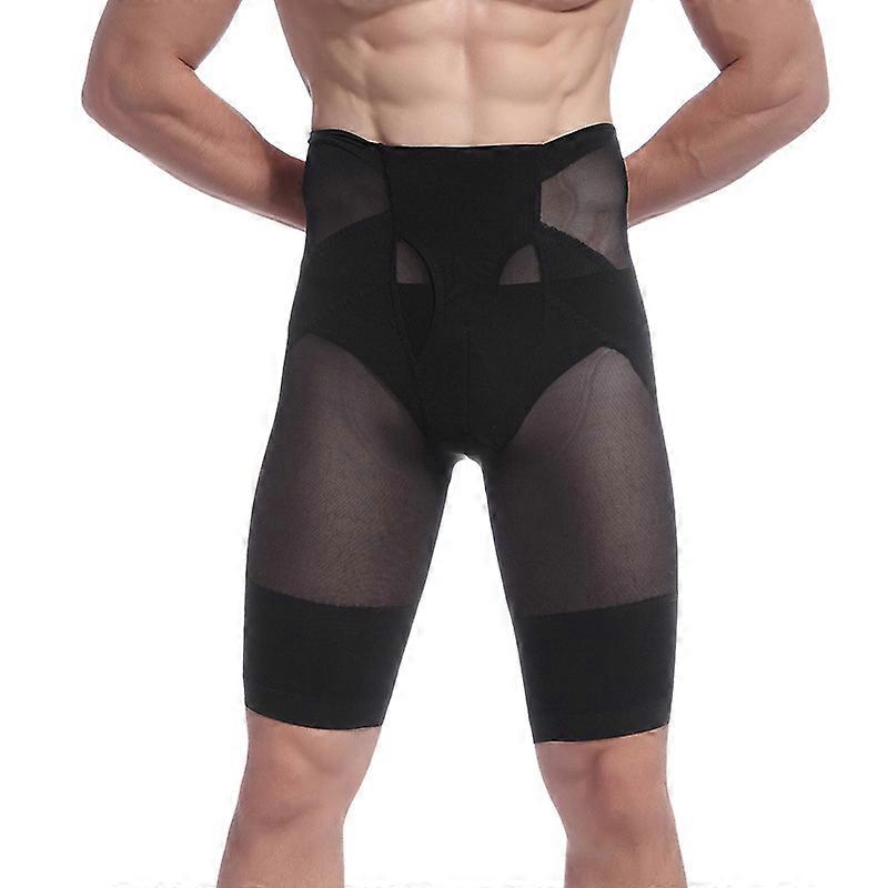 Shaper For Gentlemen High Waist Compression Shaper Pants Slimming Quick Dry Body Shaping1pcs-white-xl
