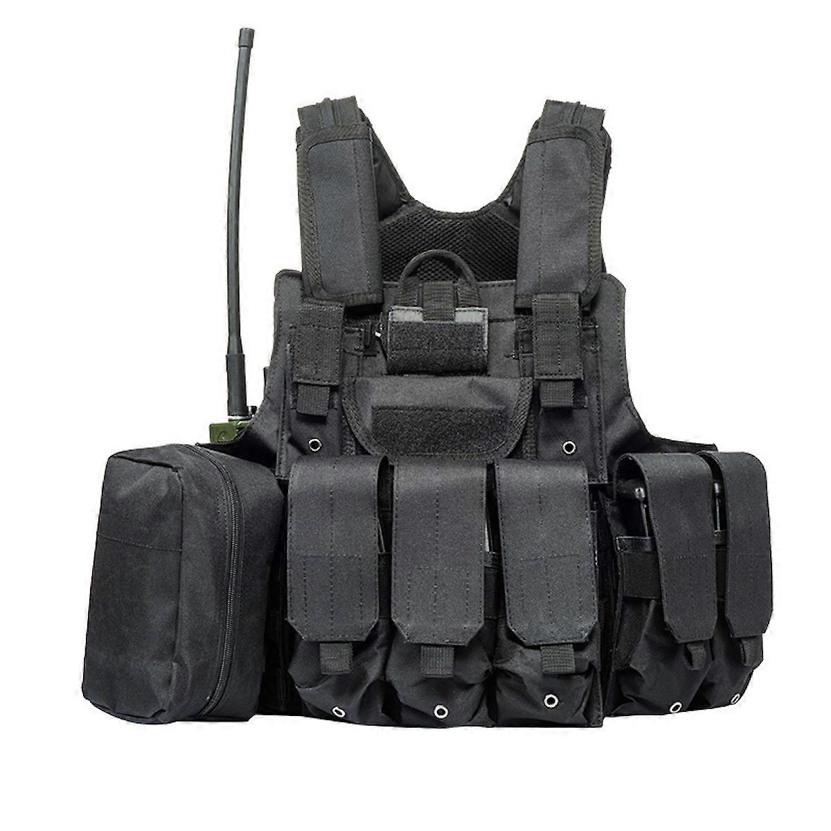 Multi-Purpose Tactical Vest Outdoor Molle Hunting Vest Adjustable Modular Gear for Training Gaming