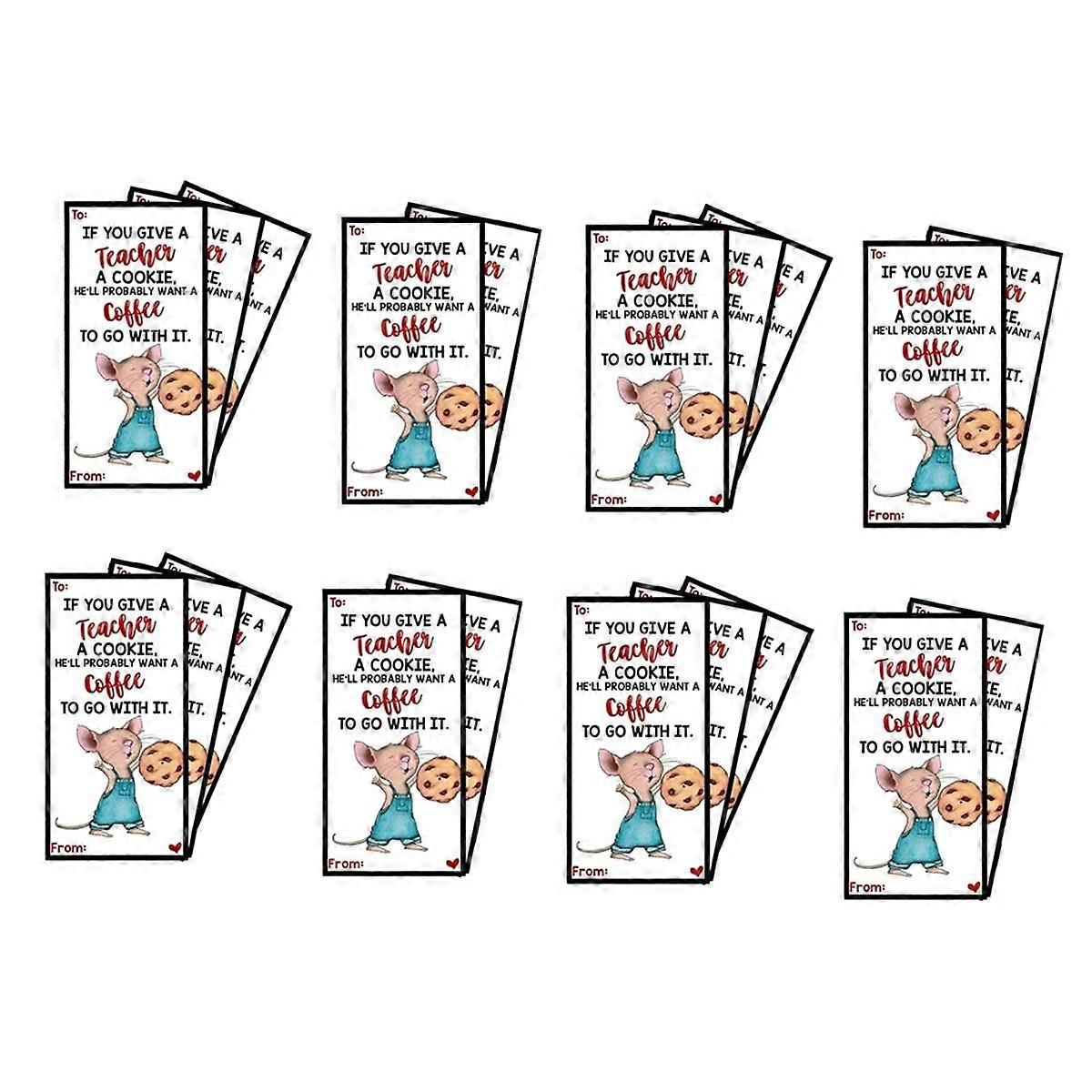 Appreciation Greeting Card for Teacher,If You Give Your Teacher A Cookie Book,Cards with Unique Appreciation,A