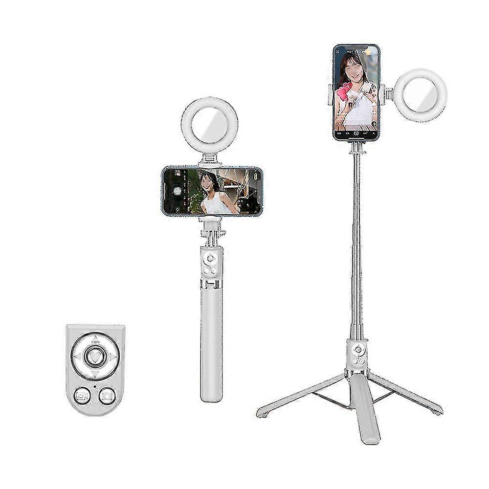 Extendable Selfie Stick With Tik Tok Rechargeable Wireless Remote ,tripod Stand And Light