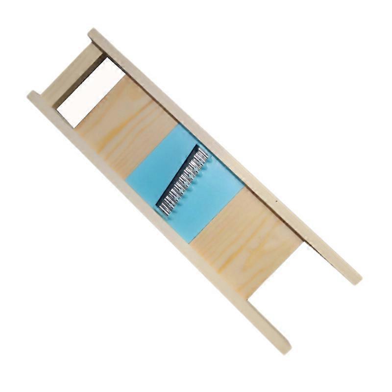 Solid Wood Potato Grid Slicer Vegetable Grater Corrugated Net Chopper Cutter Wave Knife Chipper Salad Kitchen Tool Shredder Pee