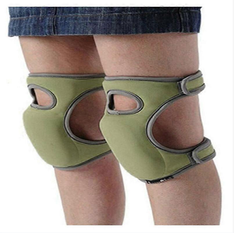 Sponge Knee Pads, 1 Pair Memory Foam Protective Pads for Gardening 23x46cm(Green)
