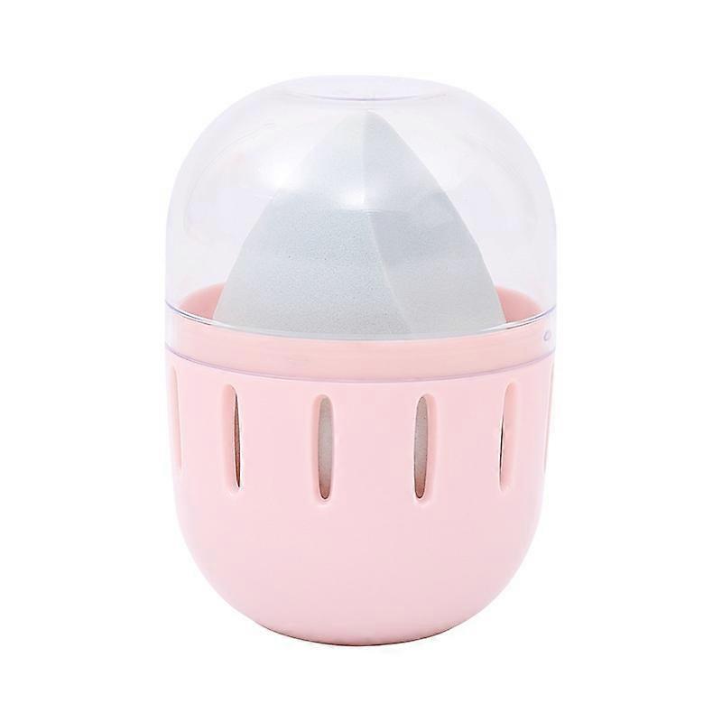 Makeup sponge holder storage box with transparent cover,dust-proof (not include the beauty egg)