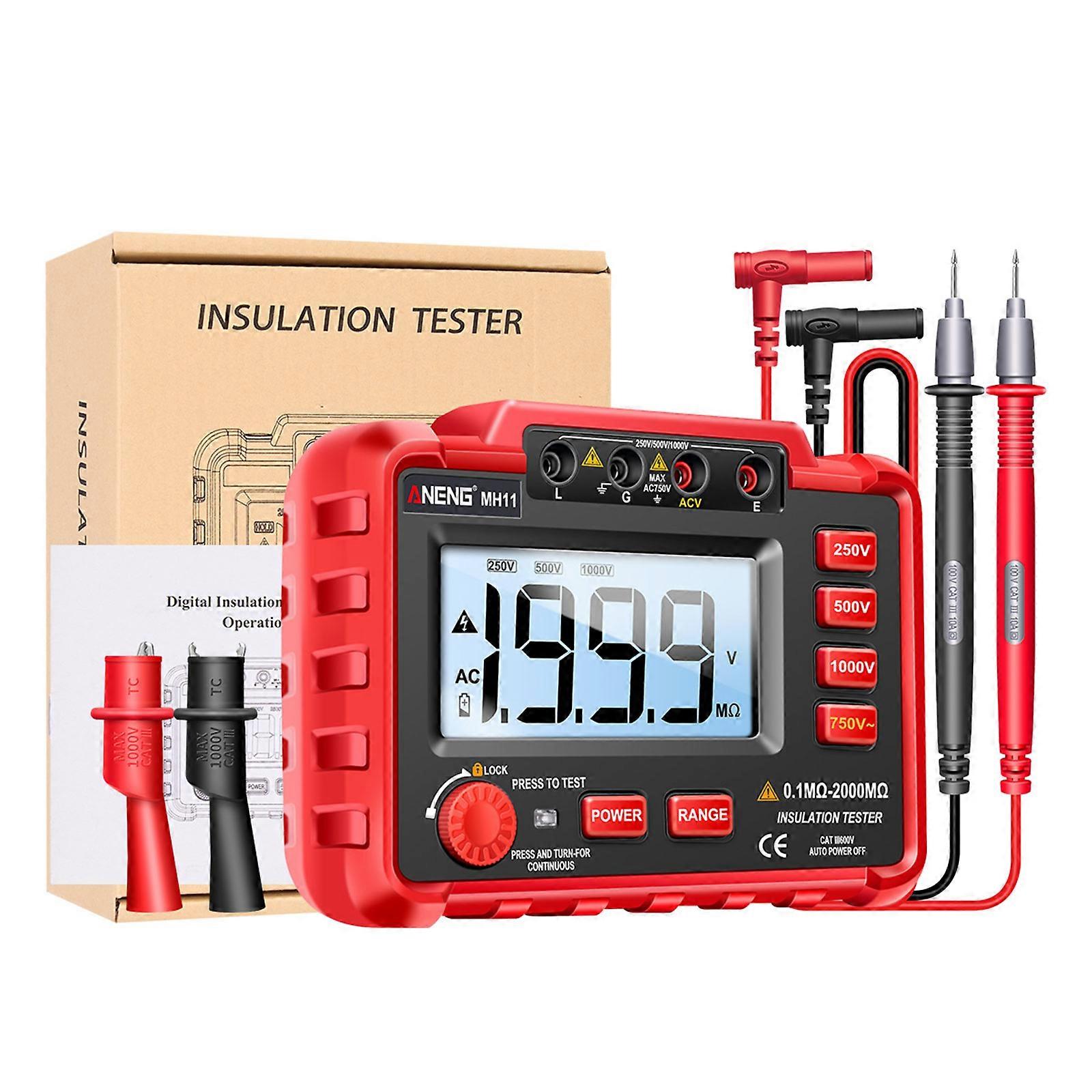 Insulation Resistance Meter Digital Insulation Resistance Tester Megohm Meter