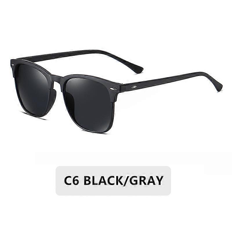 ZXWLYXGX Polarized Sunglasses Men 2021 Retro Mirror Square Sunglasses Vintage Anti-Glare Driver's Sun Glasses For Men Oculos