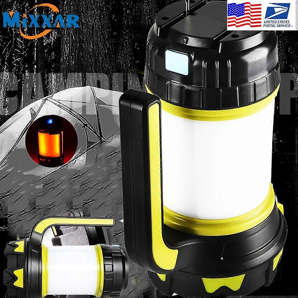 Z20 Camp Lamp LED Camping Light USB Rechargeable Flashlight Dimmable Spotlight Work Light Waterproof Searchlight Emergency Torch