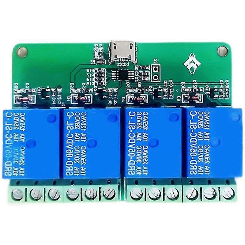 Hid Drive-free Usb 4 Channel 5v Relay Module Computer Usb Control Switch Pc Intelligent Control Mod