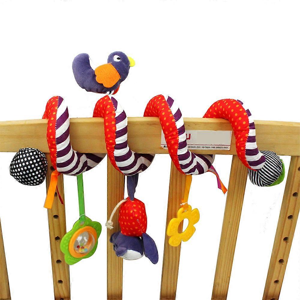 Kid Baby Crib Cot Pram Hanging Rattles Spiral Stroller Car Seat Toy