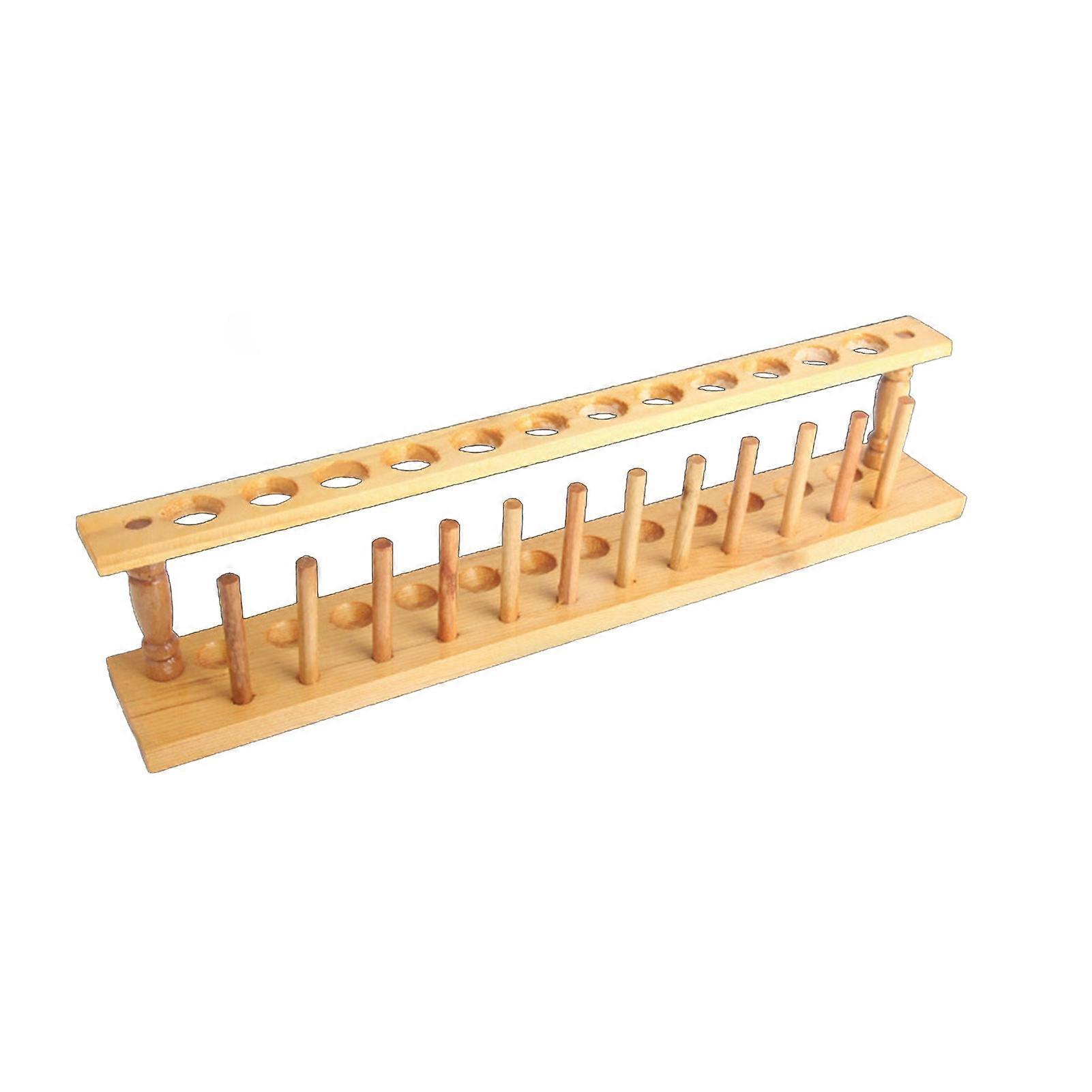 خشبي 6/8/10/12 ثقوب مختبر أداة اختبار أنبوب دعم رف حامل الجرف QinHai