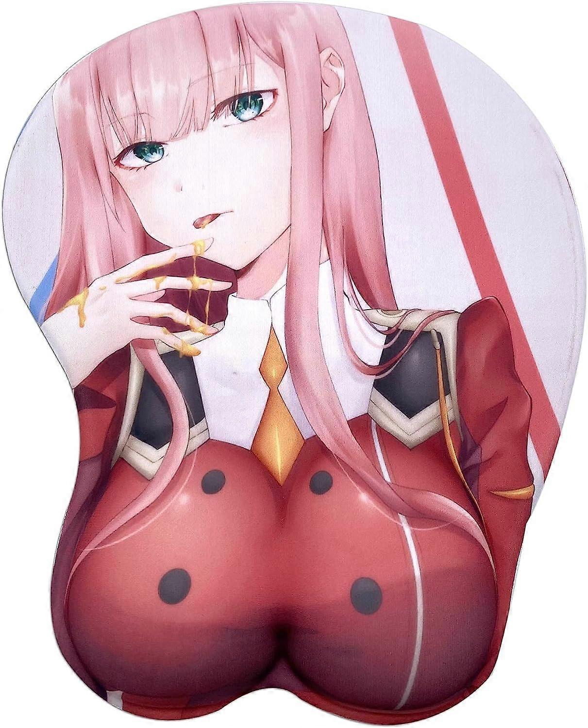 002 Two Zero Darling in The FRANXX Wrist Rest Gaming 3D Support Protects Your Wrist Non Slip Computer Mousepads