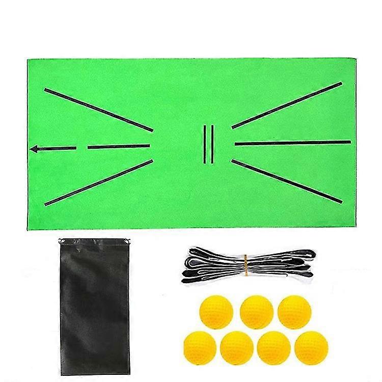 Golf Training Mat Swing Detection Batting Golf Hitting Mat Golf Practice Grass Mat For With Ball