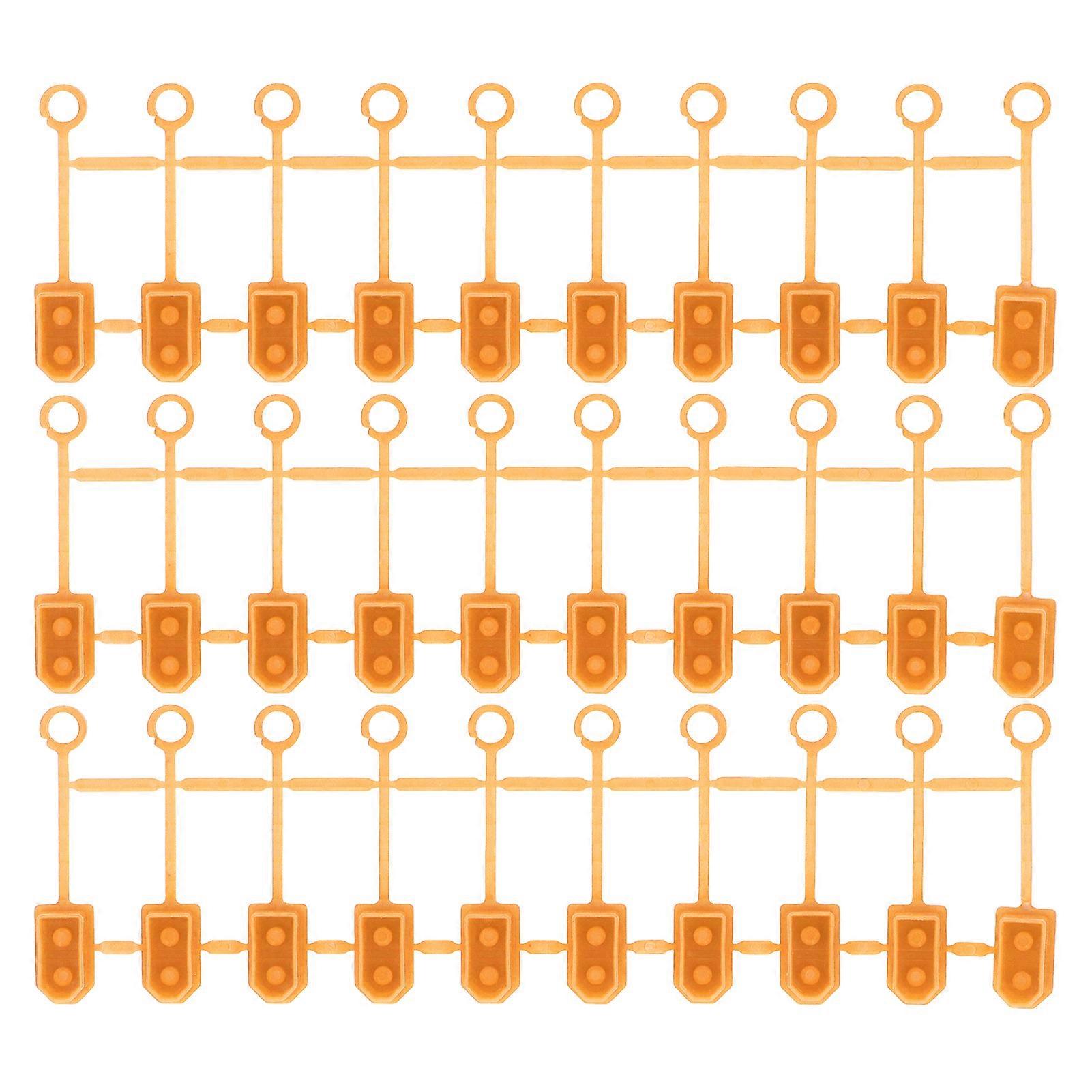 30Pcs Drone Lithium Battery Terminal Covers Waterproof Dustproof Lithium Battery Plug Protective Case for XT60 Plug Yellow