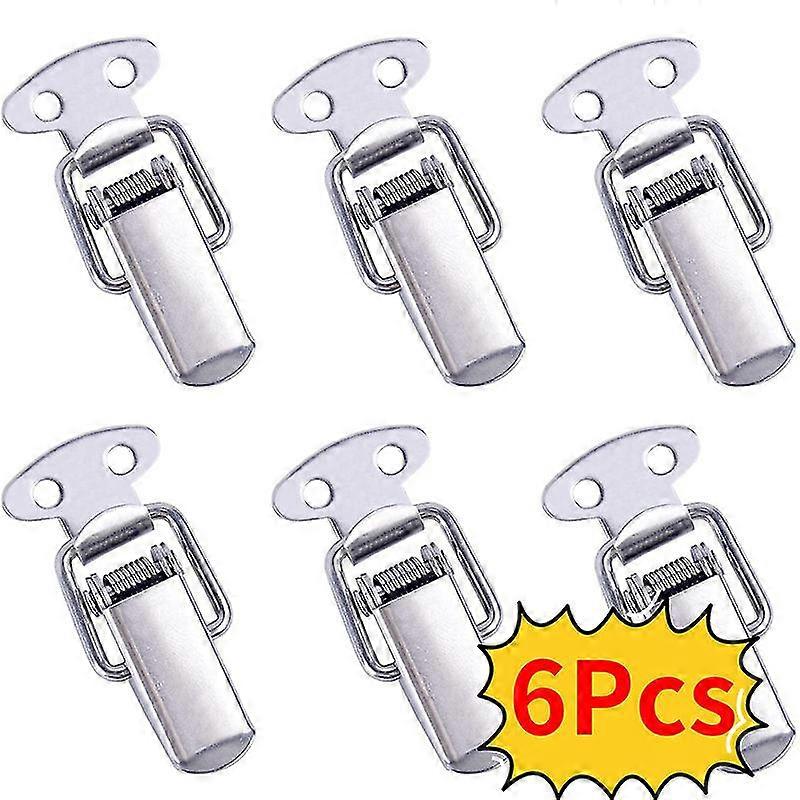 6pcs Toggle Latches Spring Loaded Clamp Clip Case Box Latch Catch Toggle Tension Lock Lever Clasp Closures Crate Lock Snap Lock